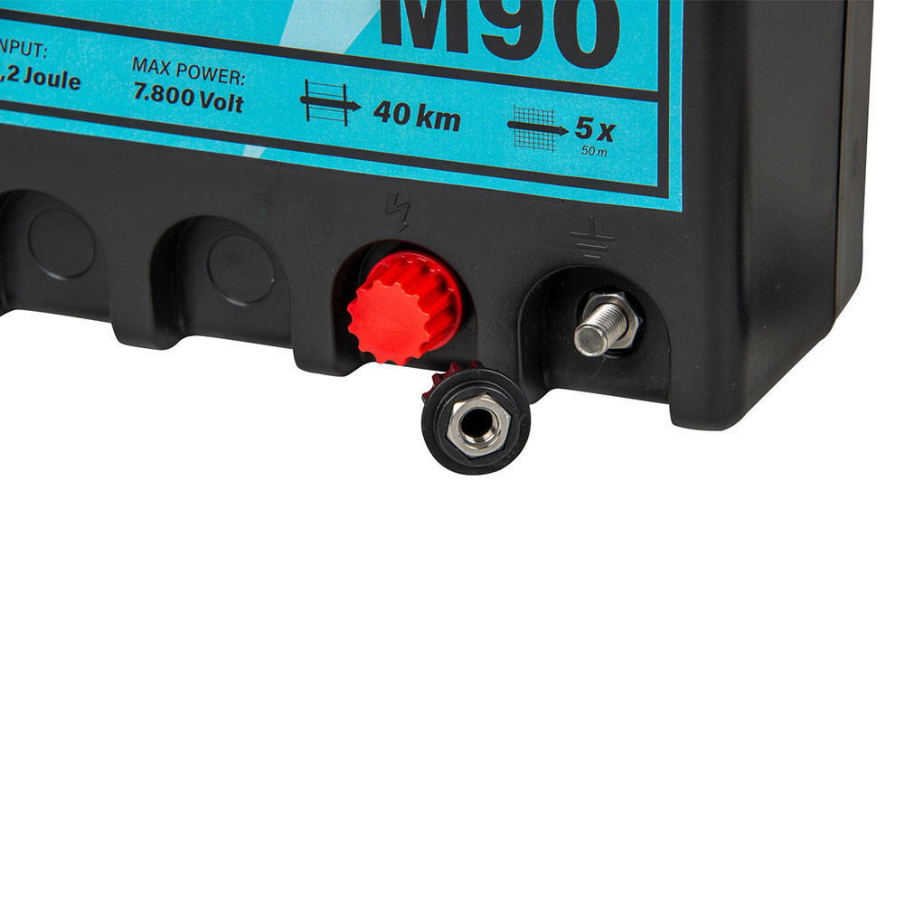 Poste de clôture électrique M90 à Leds, secteur 230 V, 0.9 J 3/6