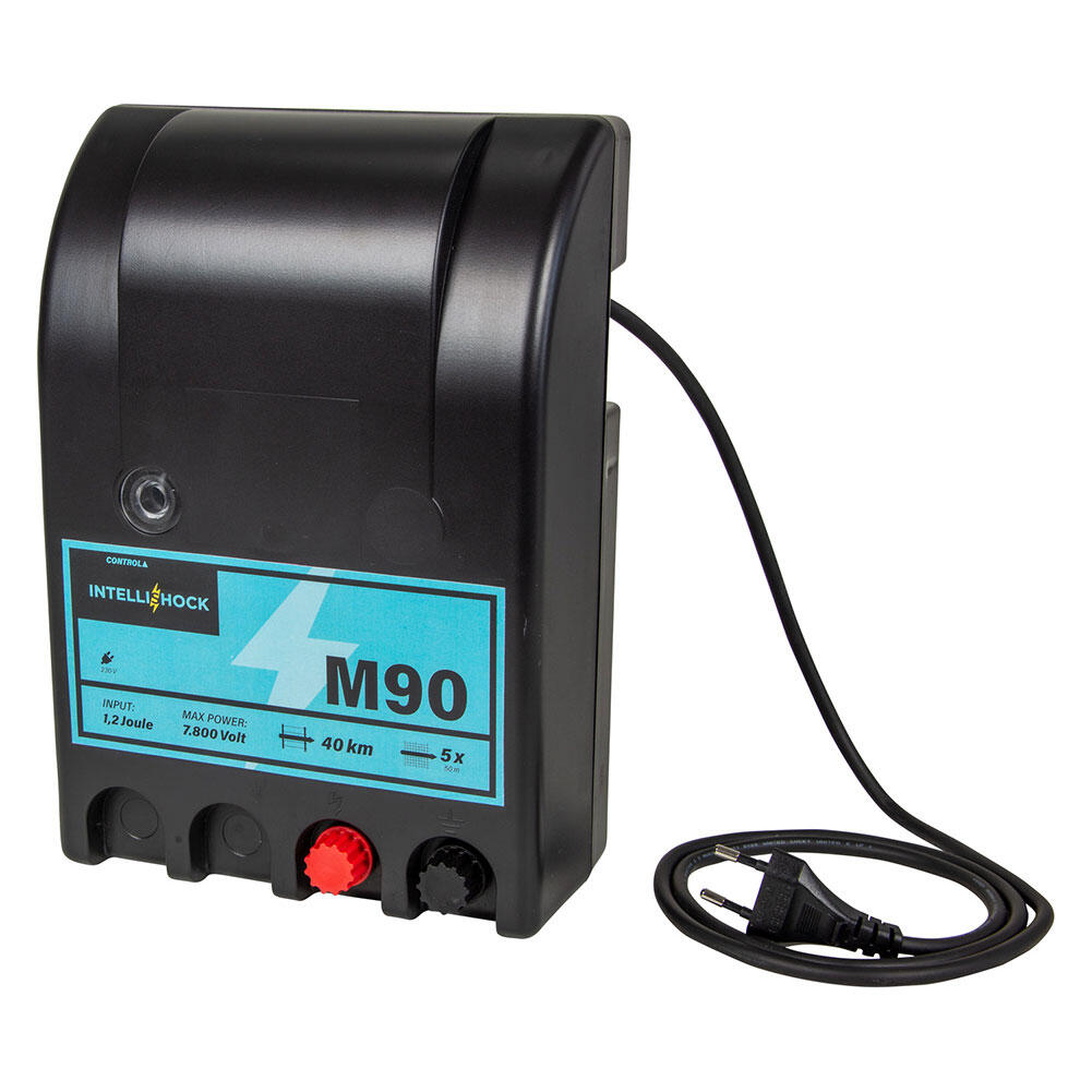 Poste de clôture électrique M90 à Leds, secteur 230 V, 0.9 J 2/6
