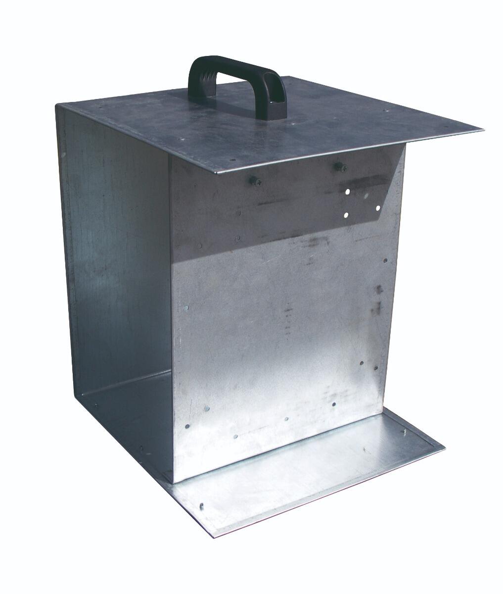 Zubehör für Zaun Transportbox für Elektrozaun und Batterie aus Metall Ukal 2/4
