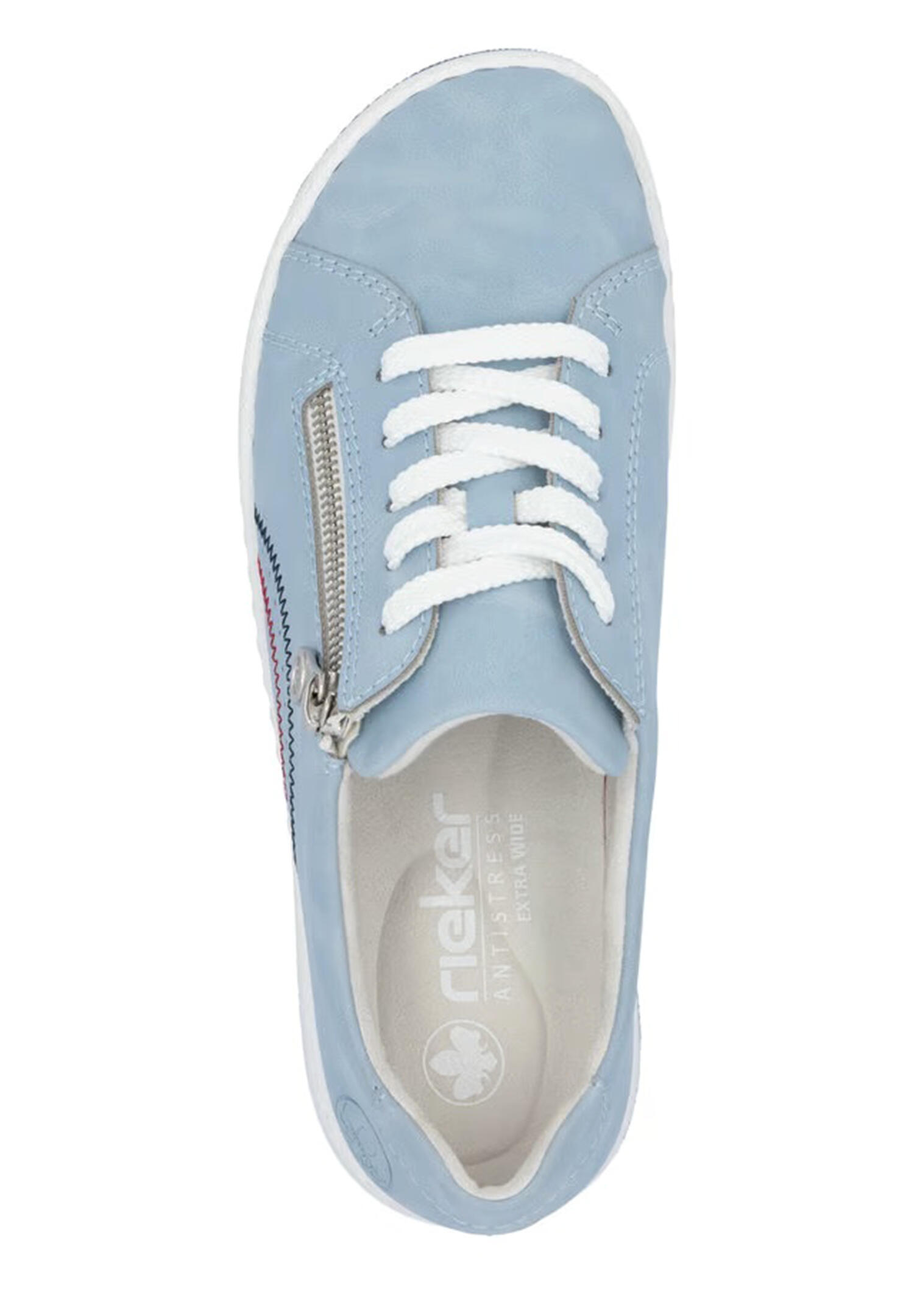 Rieker Damen Halbschuh Schnürschuhe Slipper 42424-10 Blau 2/4