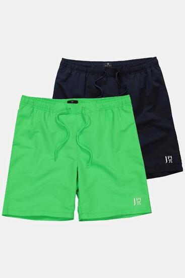 Hommes Bermuda QuickDry lot de deux taille élastique