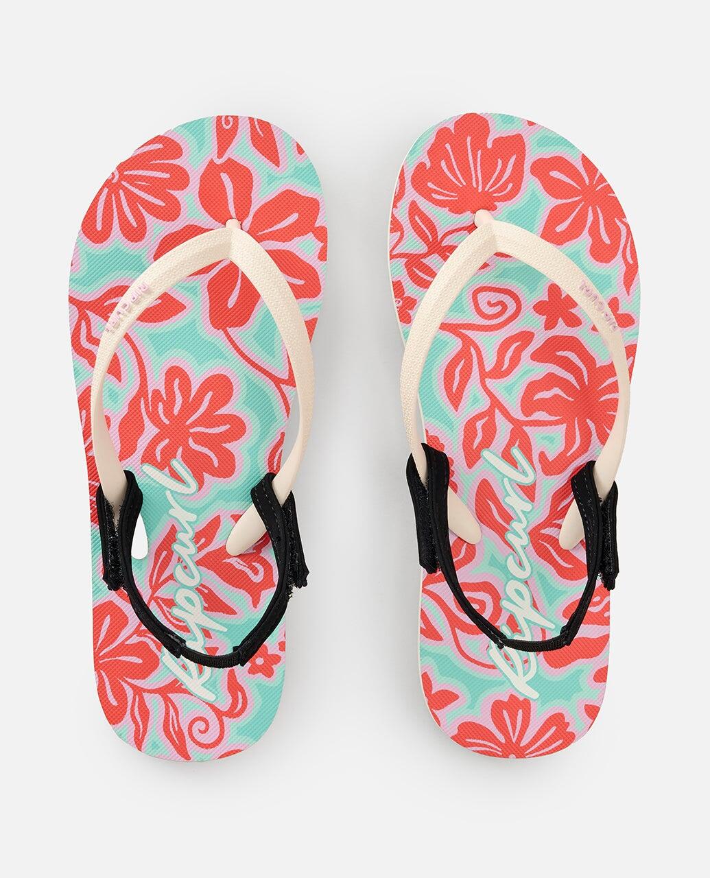 Tongs Unisex Mixed Bloom Fille - Teal 3/5