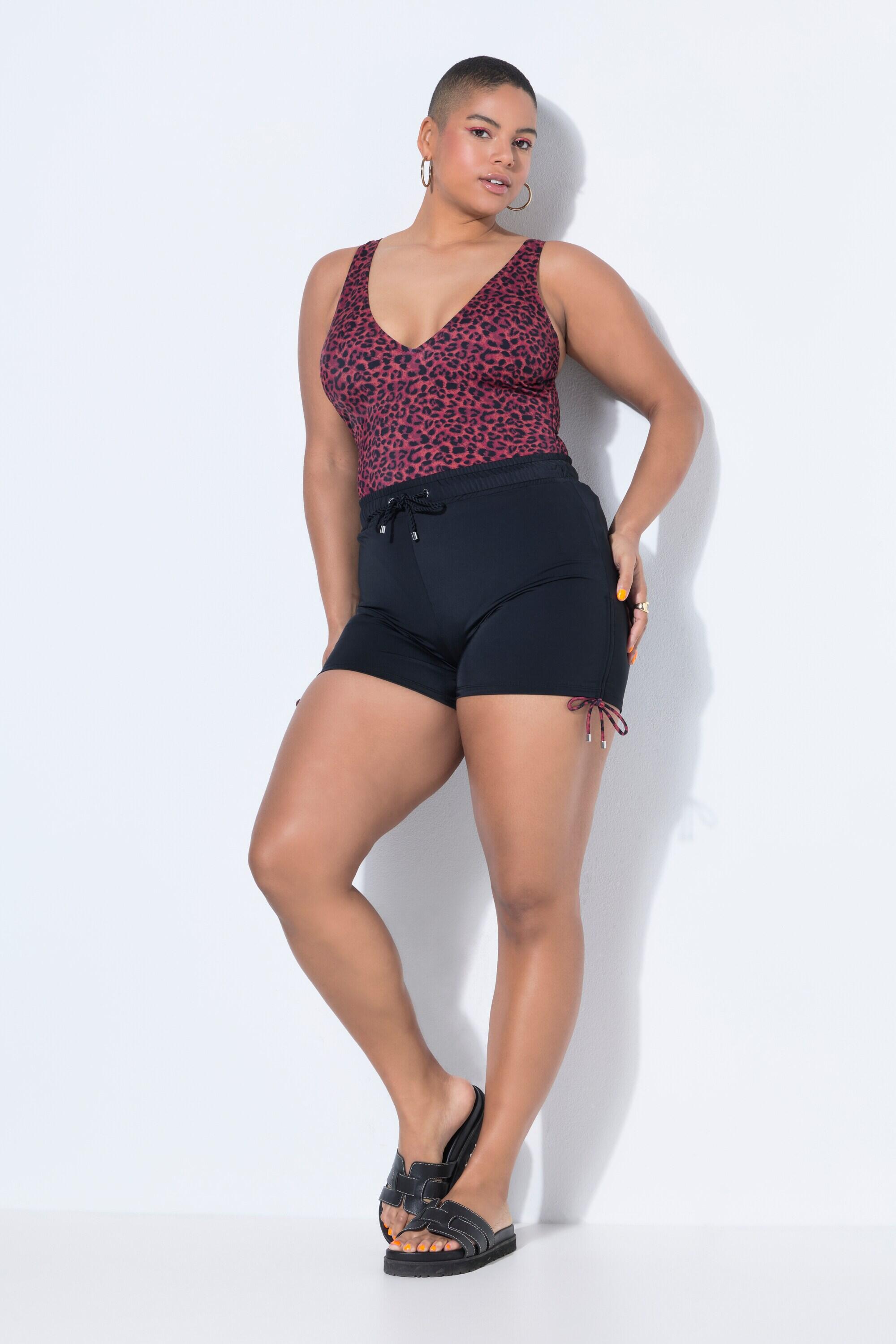 Femme Short de bain avec taille élastique fronces sur les côtés 6/7