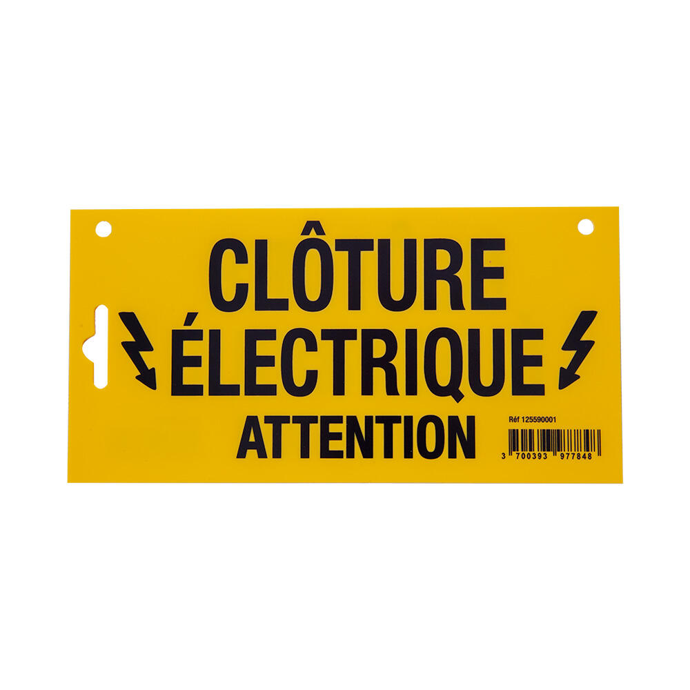 Plaque de signalisation pour clôture 1/1