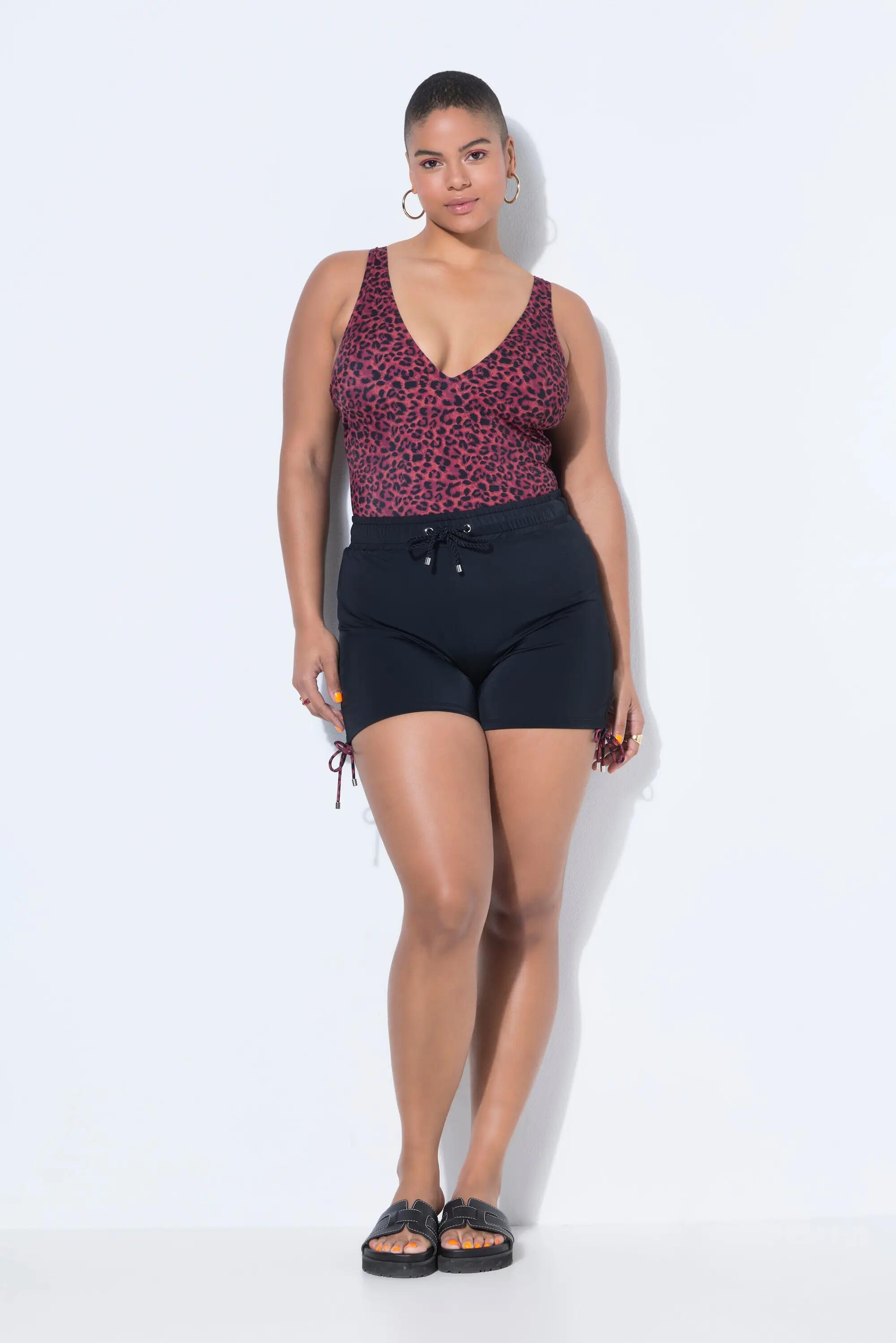 Femme Short de bain avec taille élastique fronces sur les côtés 3/7