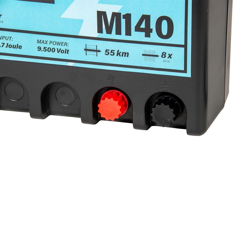 Poste de clôture électrique M140 à Leds, secteur 230 V, 1.4 J 3/7