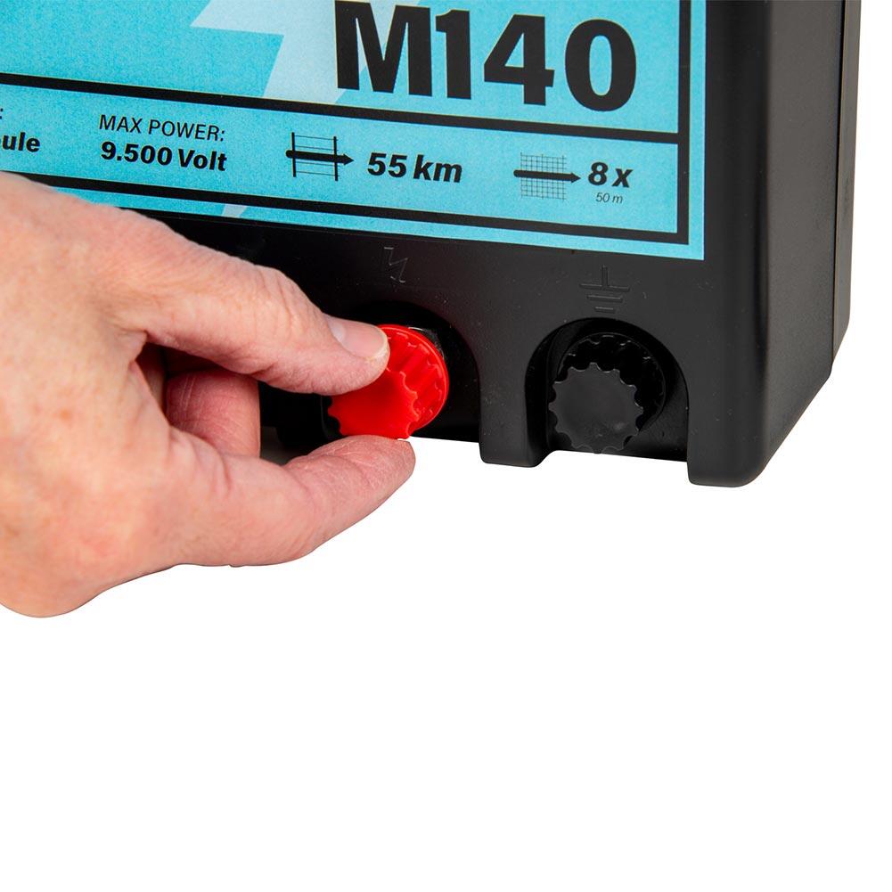Poste de clôture électrique M140 à Leds, secteur 230 V, 1.4 J 5/7