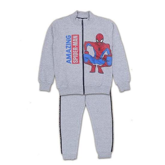 Ensemble de survêtement Spiderman 2 pièces gris 7/8 ans