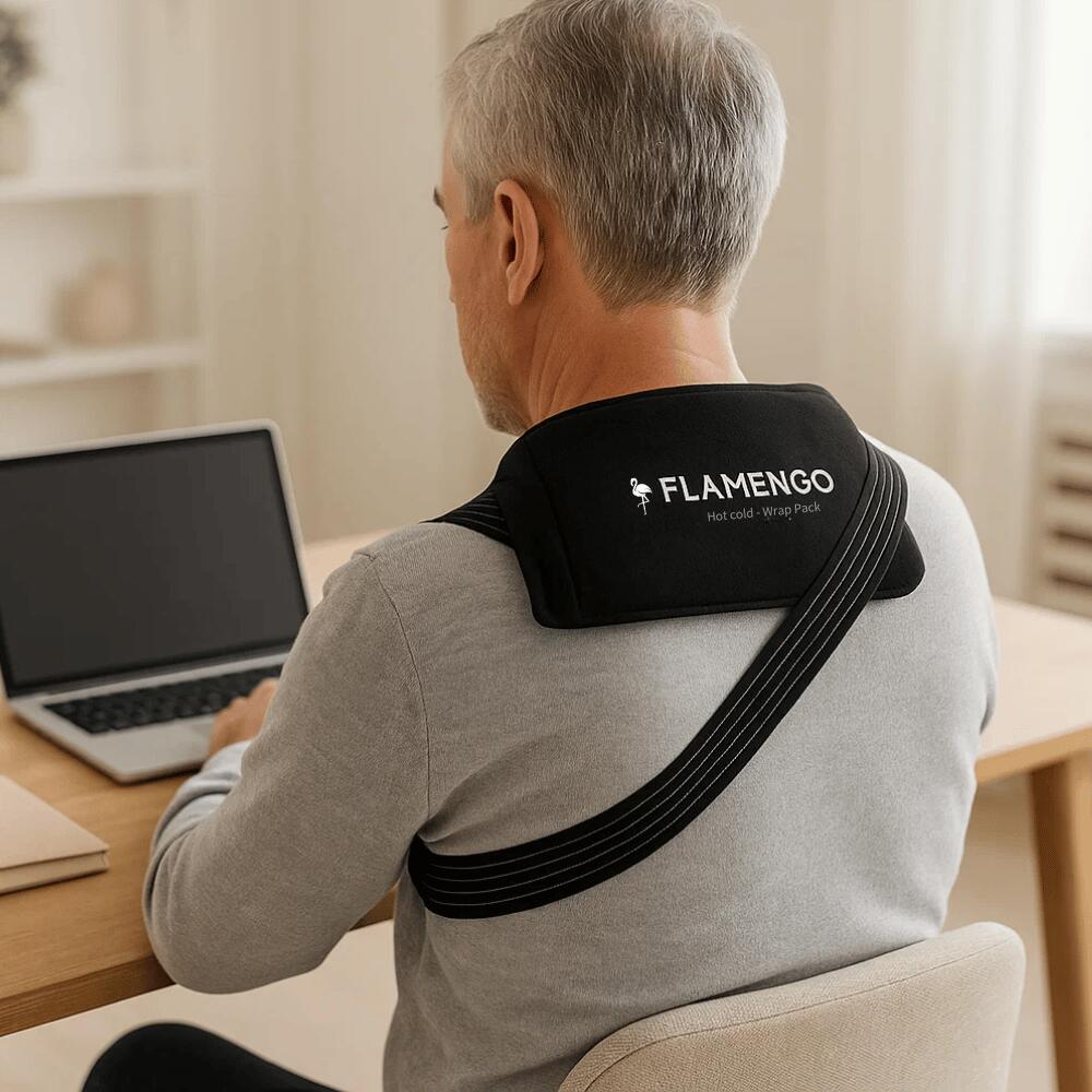 Flamengo Hot & Cold Wrap Pack – 2x compresse gel froid chaud bande 4/7