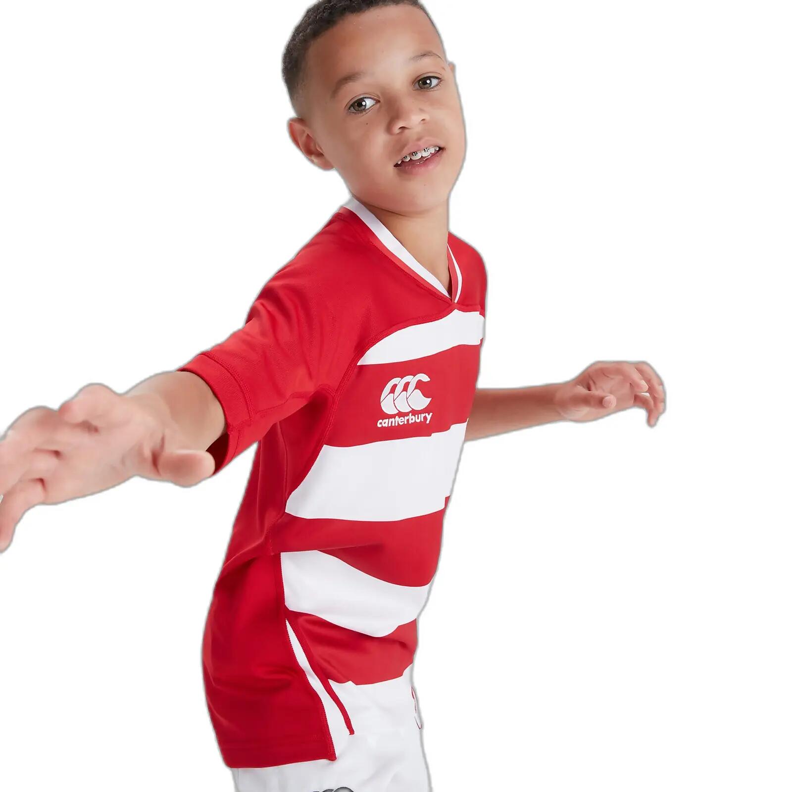 Camiseta de rayas para niños Canterbury Vapodri Evader 4/5