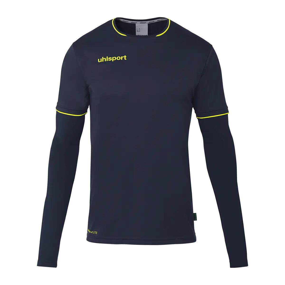 blue / navy blue. / fluo neon yellow