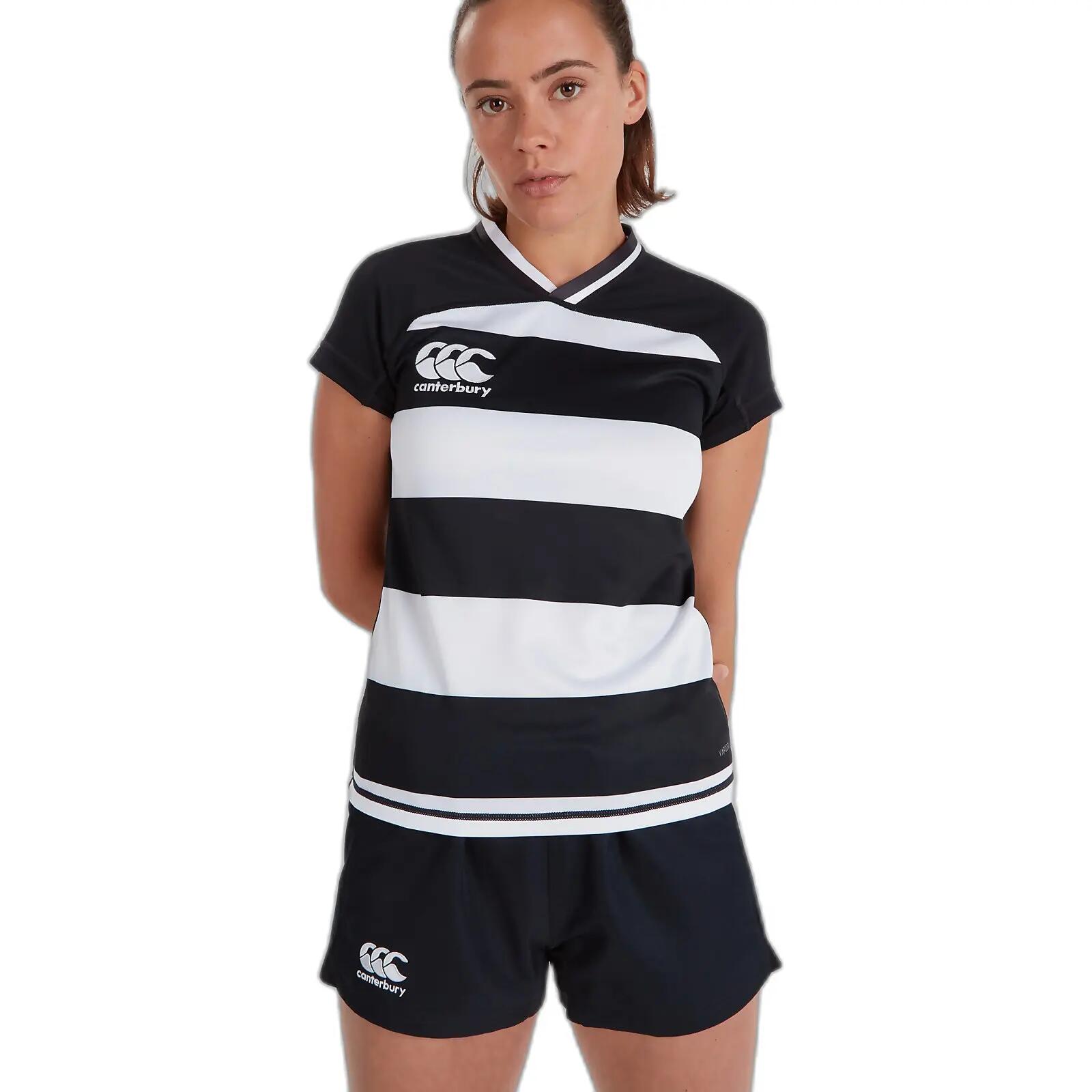 Maglia a righe da donna Canterbury Vapodri Evader 3/5
