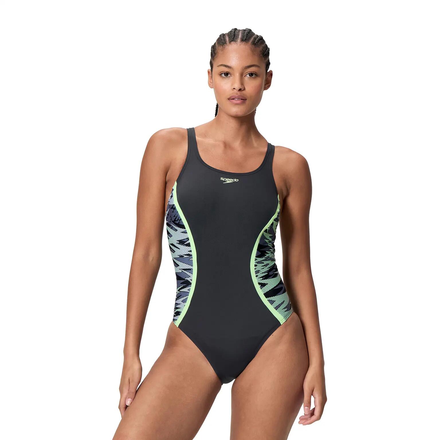 Dames zwempak uit 1 stuk Speedo Hyperboom Splice Muscleb 2/5