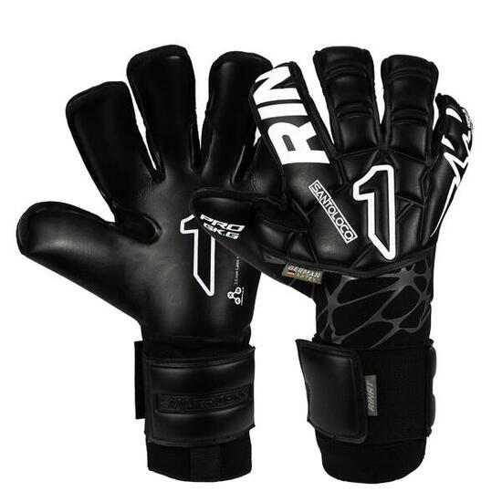 Guanti da Portiere Calcio Rinat Adulto Santoloco Pro Bianco Erba Naturale