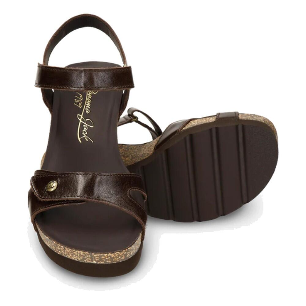 Y Elegante Sandalia Cuña Mujer Panama Jack Julia Napa Marron 5/7