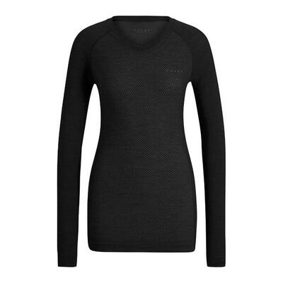 Dames-t-shirt met lange mouwen falke wool-tech light