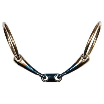Mors 2 anneaux pour cheval double brisure gros canons Harry's Horse Sweet Iron