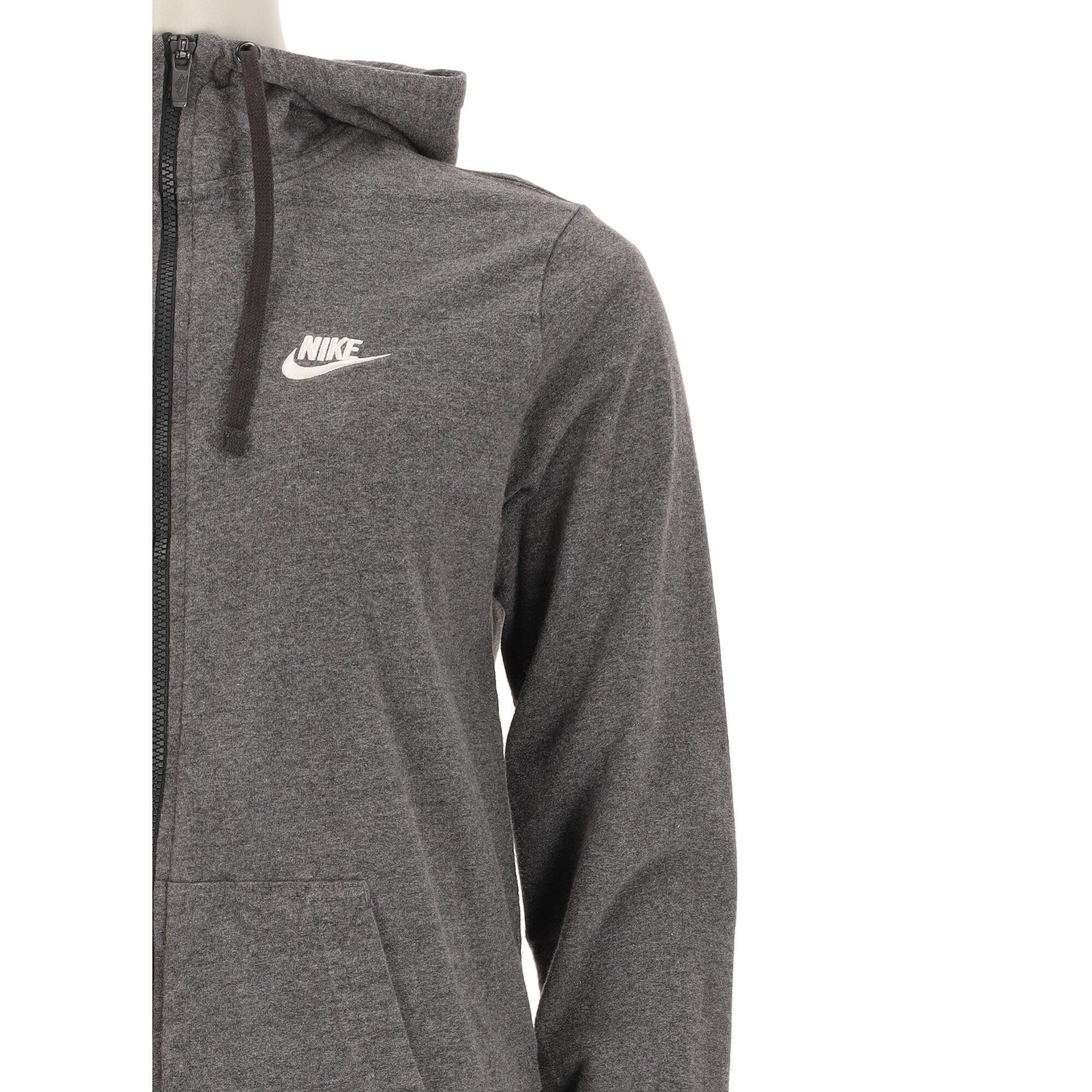 Nike Kapuzenpullover Damen Voll-Reißverschluss Grau 5/7