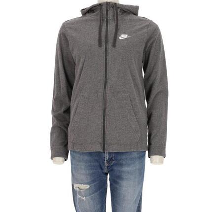 Second life - Nike Kapuzenpullover Damen Voll-Reißverschluss Grau - Wie neu