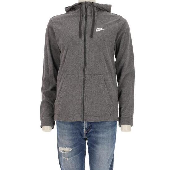 Second life - Nike Kapuzenpullover Damen Voll-Reißverschluss Grau - Wie neu