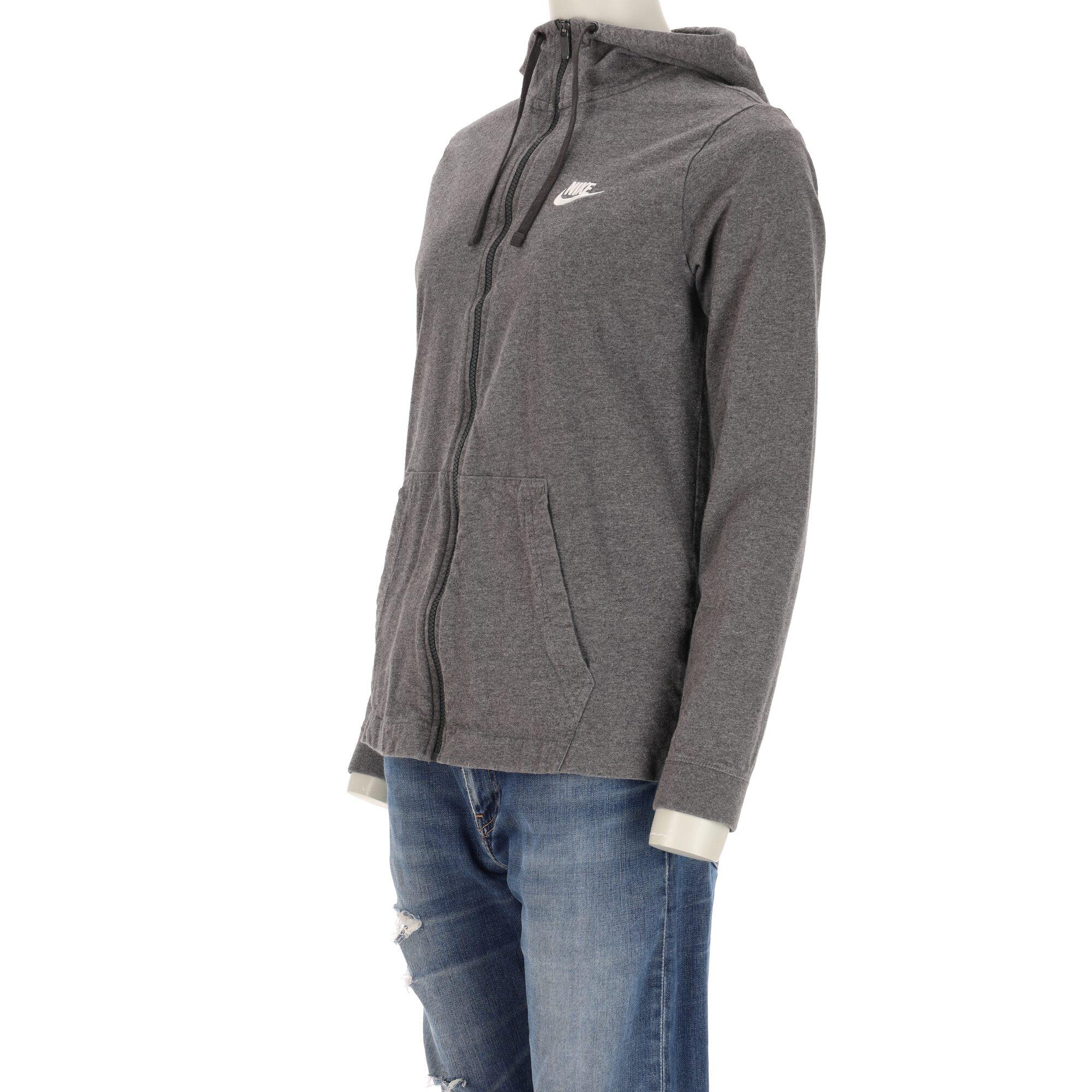 Nike Kapuzenpullover Damen Voll-Reißverschluss Grau 4/7