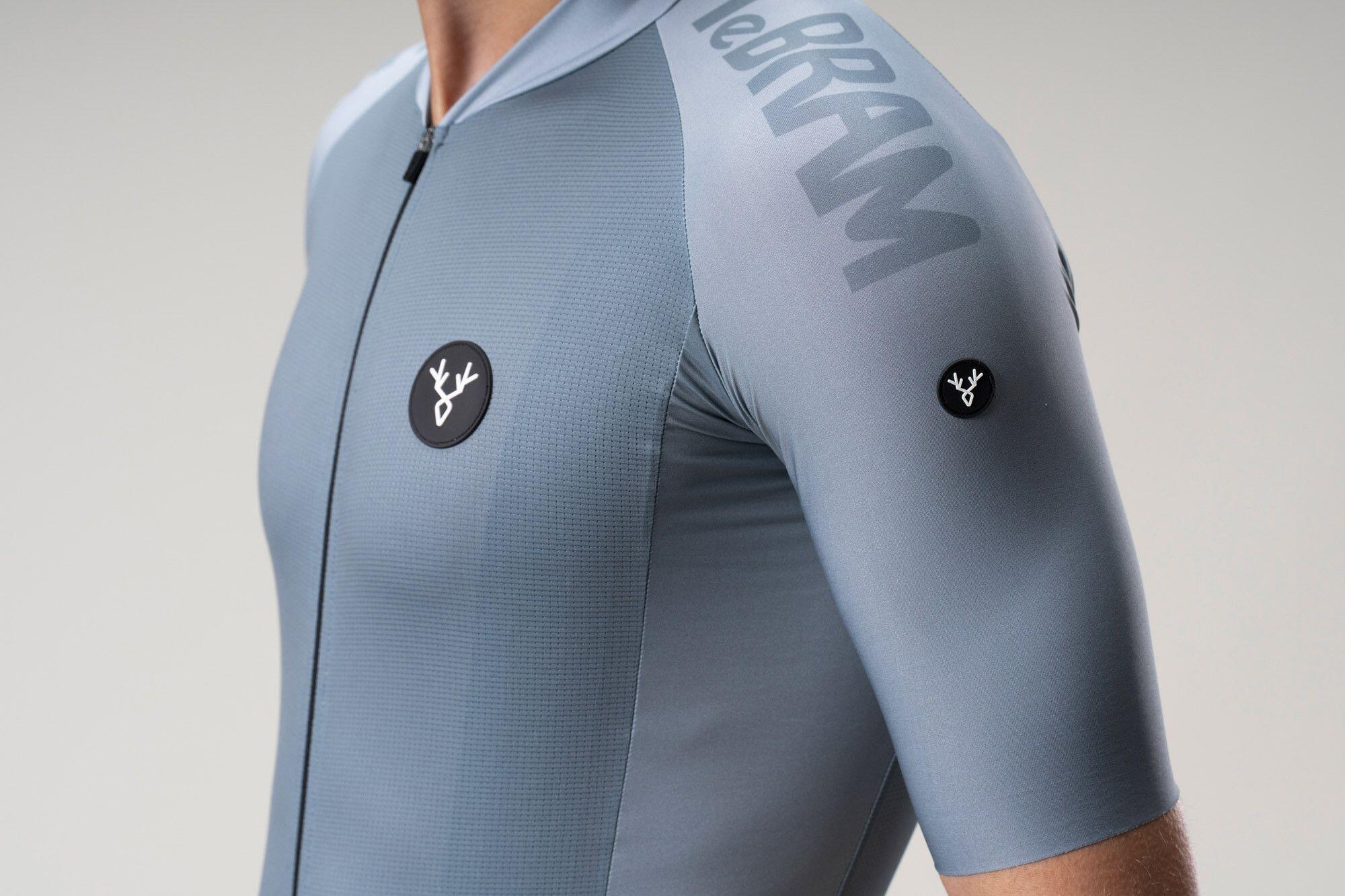 Camiseta de manga corta LeBram Off-Road verde y gris 3/7