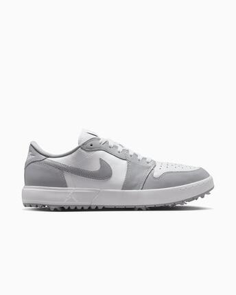 Zapatillas de golf Air Jordan 1 Low Wolf Grey White