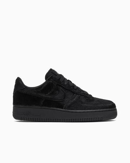 Nike Women's Air Force 1 '07 Black Pony Hair