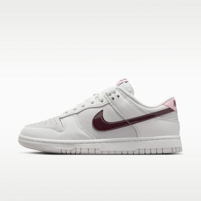 Nike Dunk Low donna bianco e rosso ciliegia.