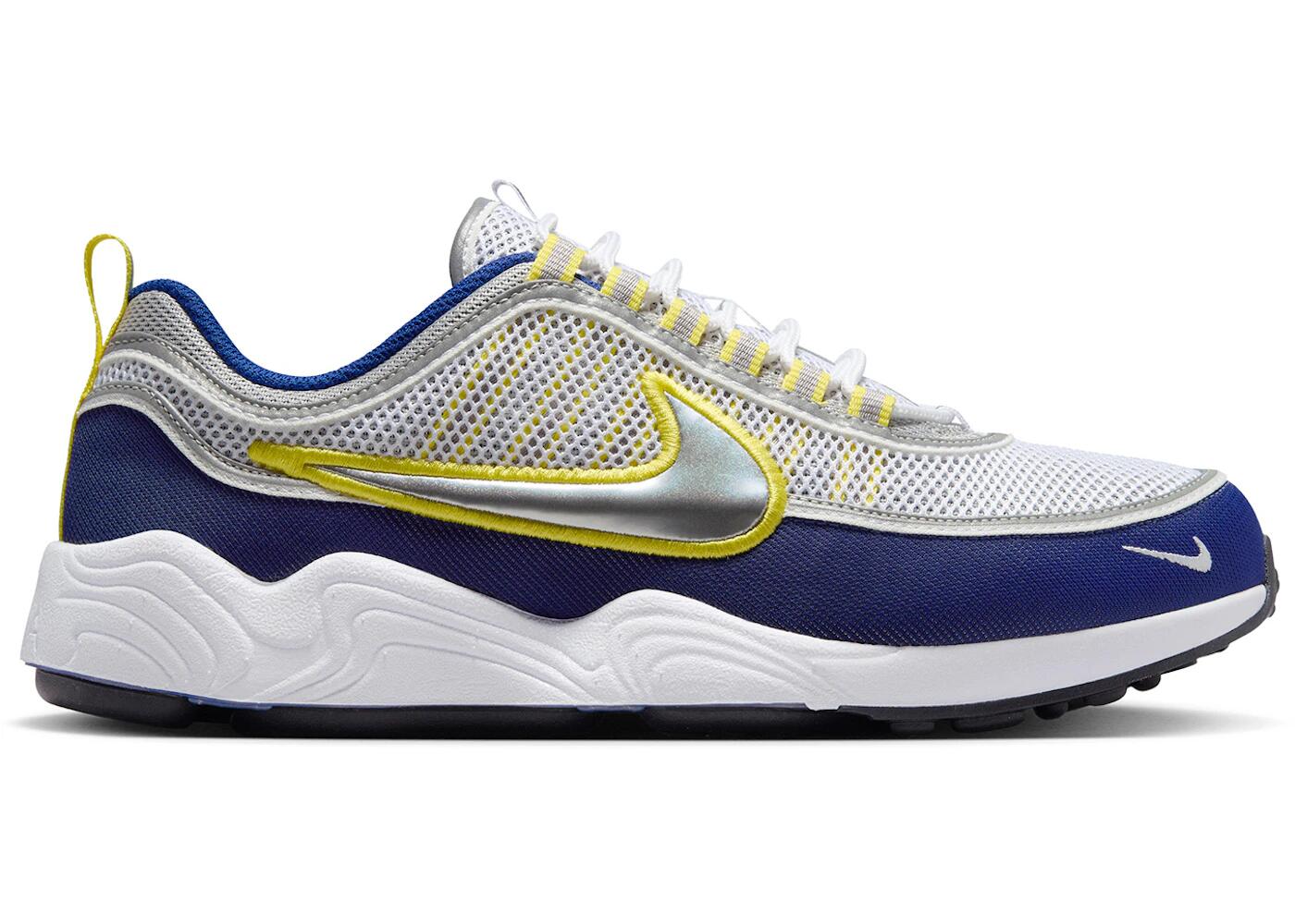 Nike Air Zoom Spiridon SP White Metallic Silver Deep Royal Blue 2/2