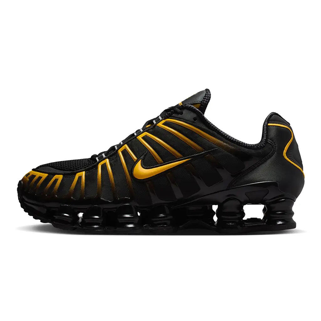 Nike Shox TL Schwarz University Gold 3/4