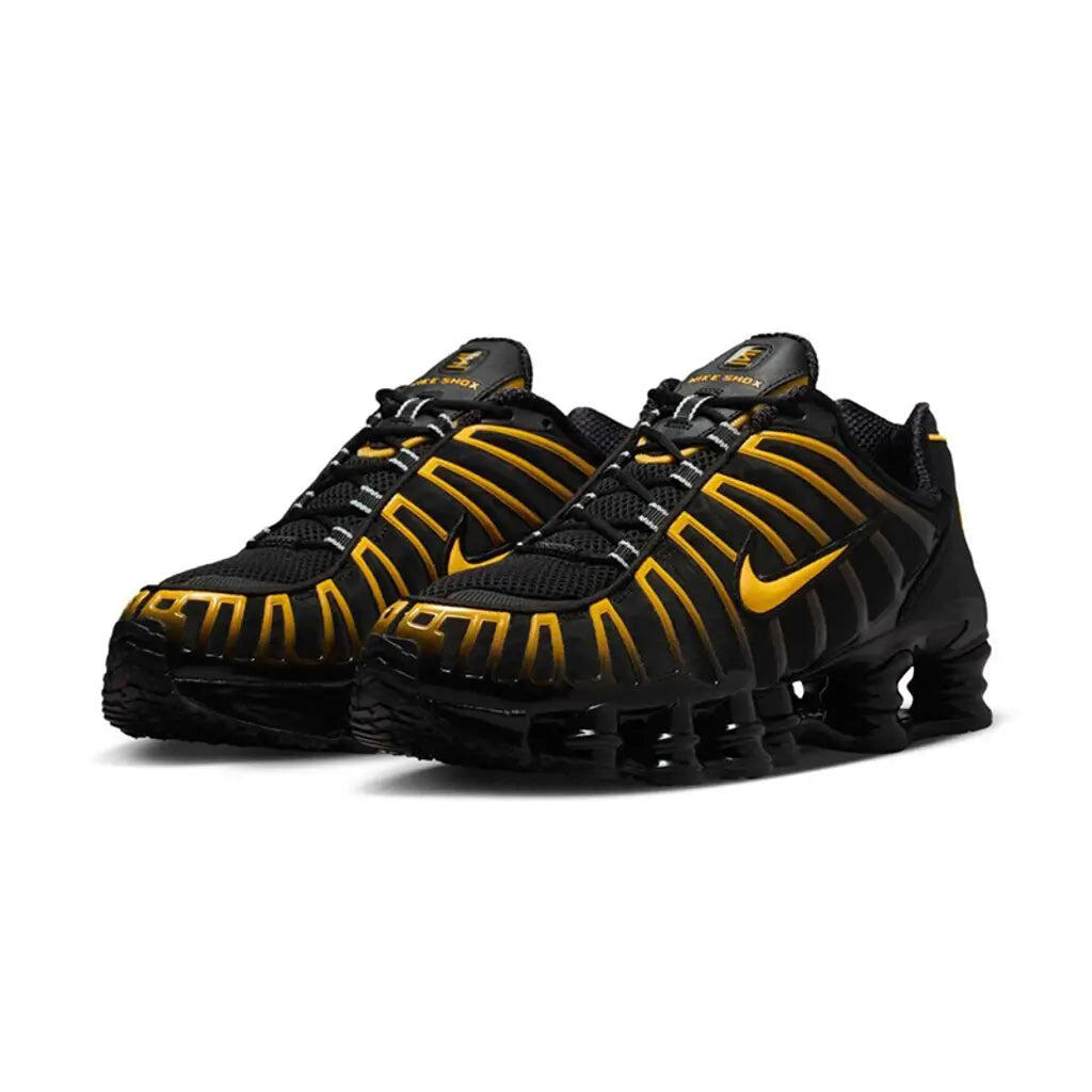 Nike Shox TL Schwarz University Gold 4/4