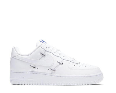 Nike Air Force 1 '07 LX - Donna pelle bianca con dettagli Hyper Royal