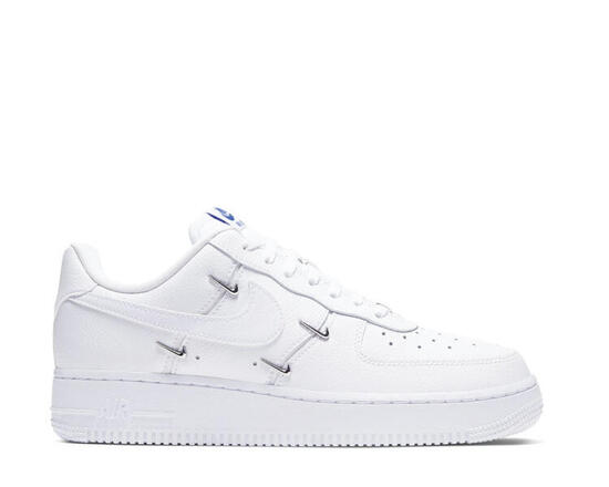 Nike Air Force 1 '07 LX - Donna pelle bianca con dettagli Hyper Royal