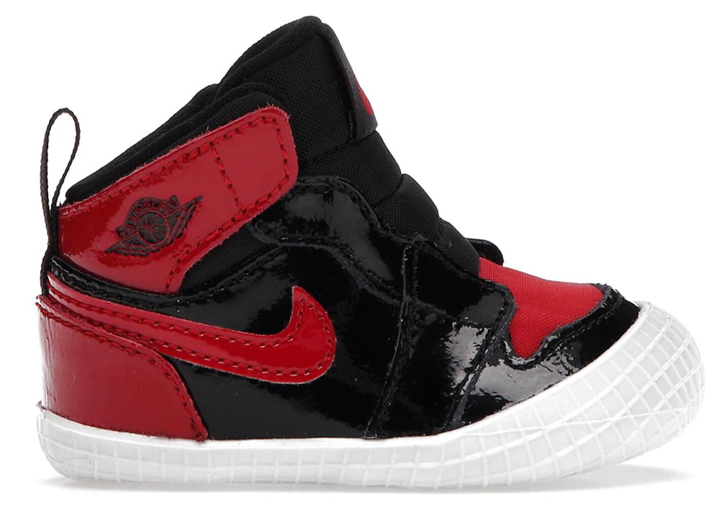 Jordan 1 Crib Bootie Bred Patent Baby 2/2