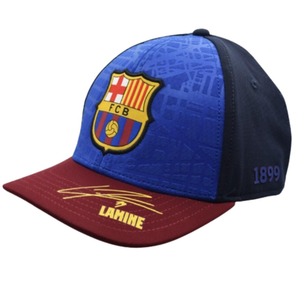 Cappellino per bambini dell'FC Barcelona con l'autografo di Lamine Yamal 5/5