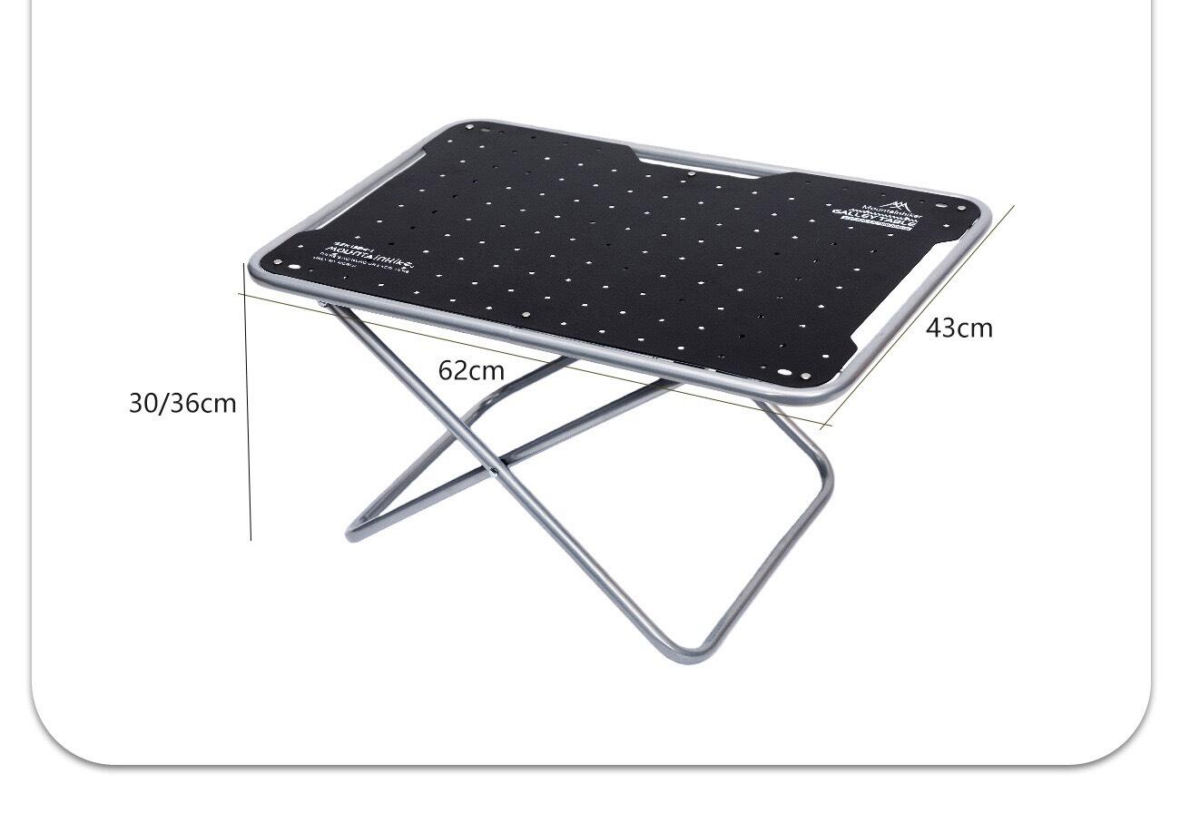 Mountainhiker folding camping table - silver.