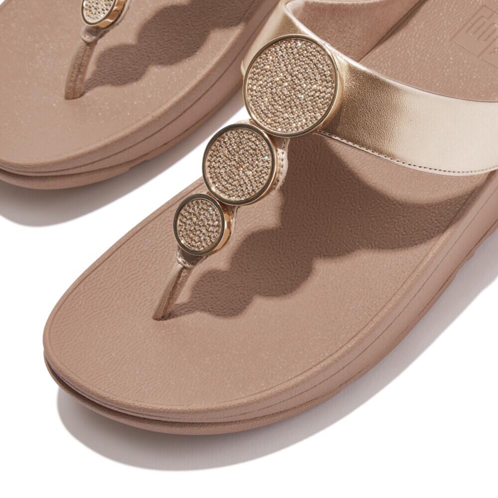 Chancla Ergonomica Mujer Fitflop Halo Bead-circle Toe Post Nude 3/5