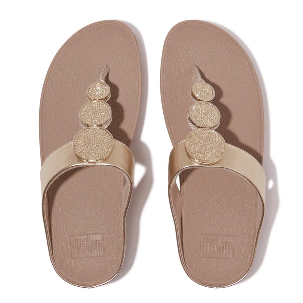 Chancla Ergonomica Mujer Fitflop Halo Bead-circle Toe Post Nude 2/5