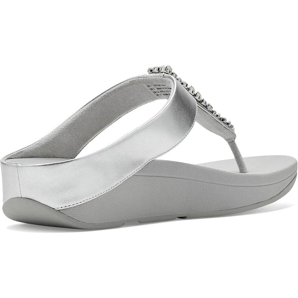 Fitflop Fino Pearls Crystalt ARGENT - PANTOUFLEs FEMME 6/7