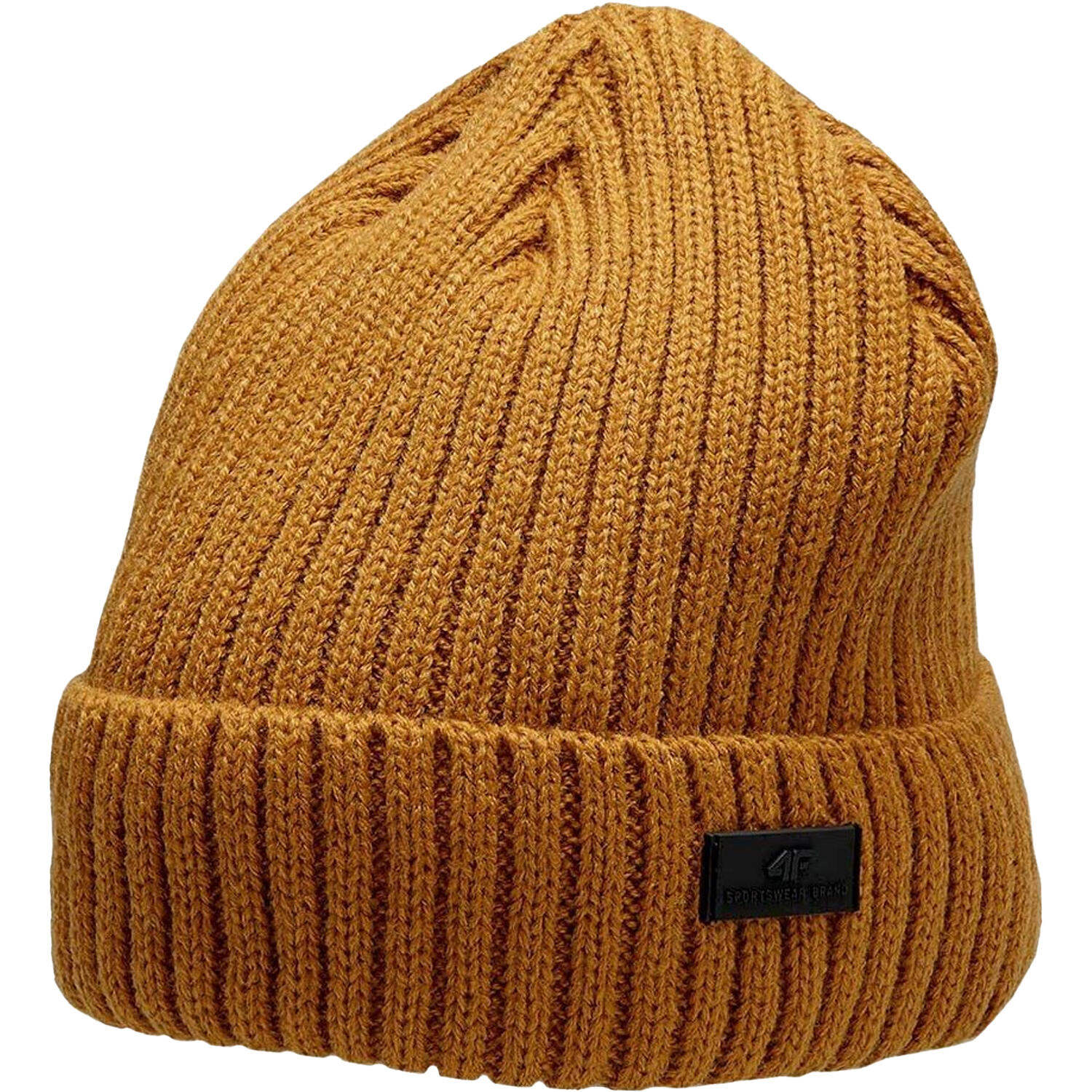 4F Mens H4Z22 Logo Turned Up Cuff Beanie