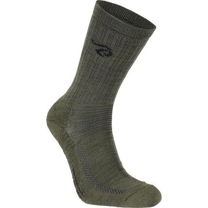 Merinosocken Wool Sock Trekk loden green