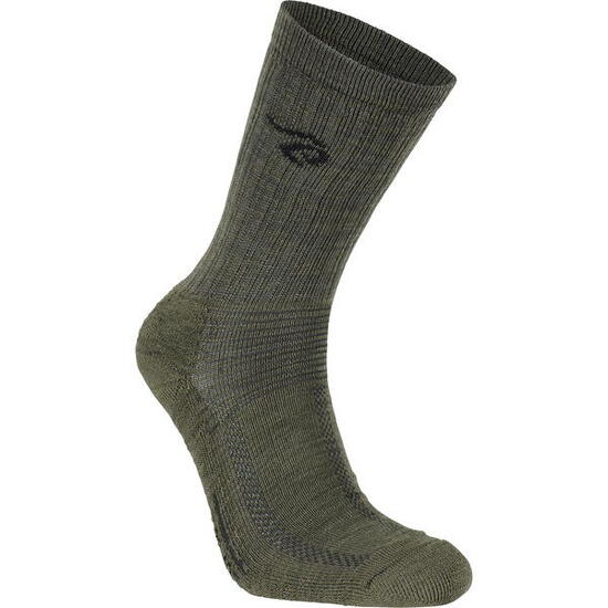 Merinosocken Wool Sock Trekk loden green
