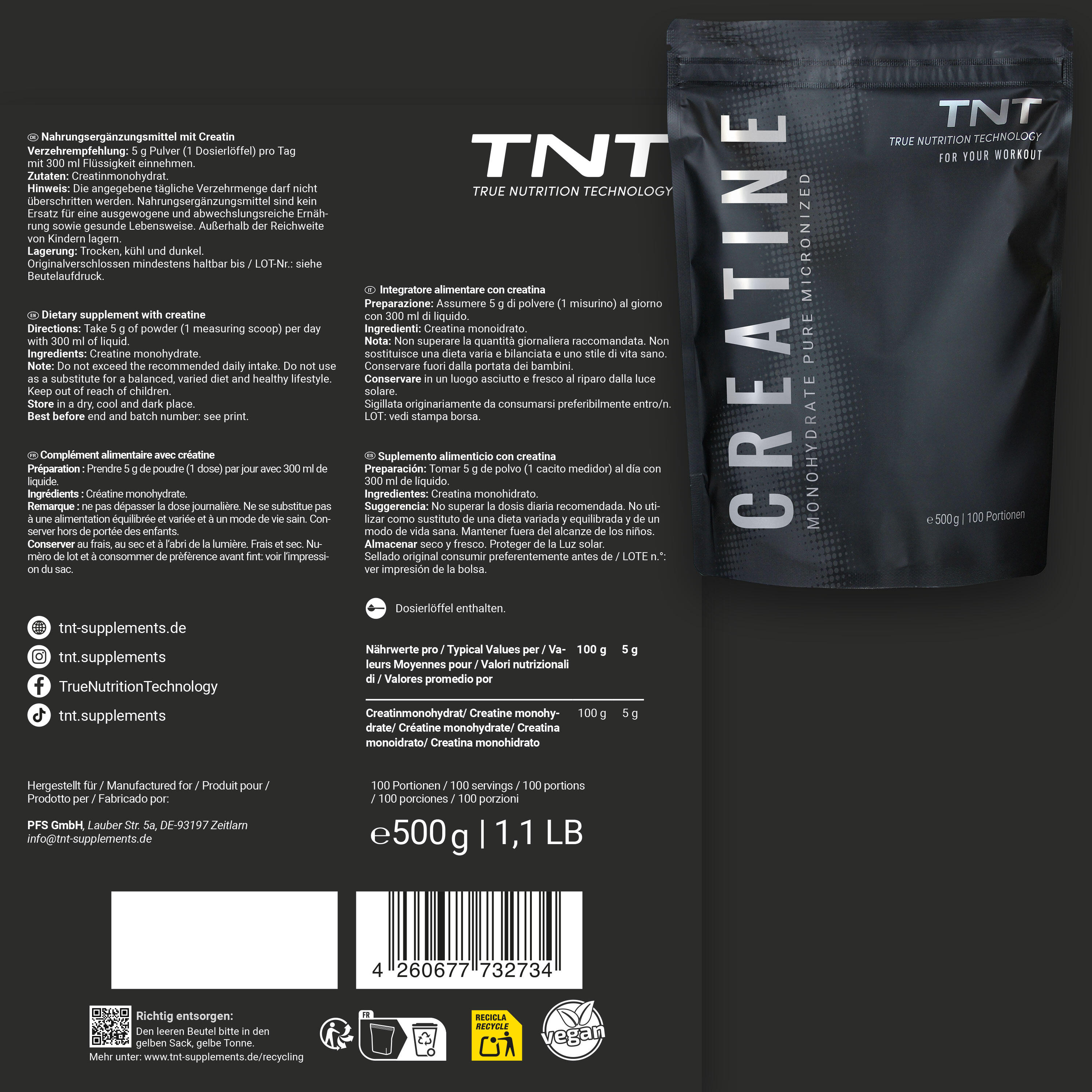 Creatine Pure Micronized 5/7