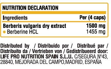 probióticos Life Pro Berberine 1500mg 120 vcaps. 3/6