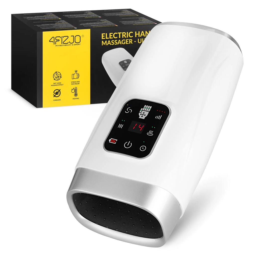 Масажор за длани ULTRA 4FIZJO 8 W 2200 mAh компресия загряване USB-C безжичен