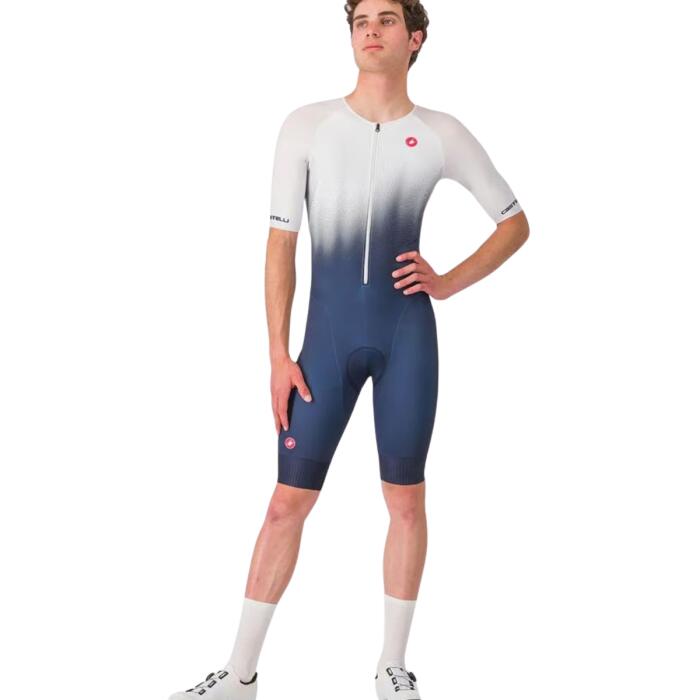 Men’s Triathlon Trisuit Castelli Core TRI Short Sleeve Blue 3/7