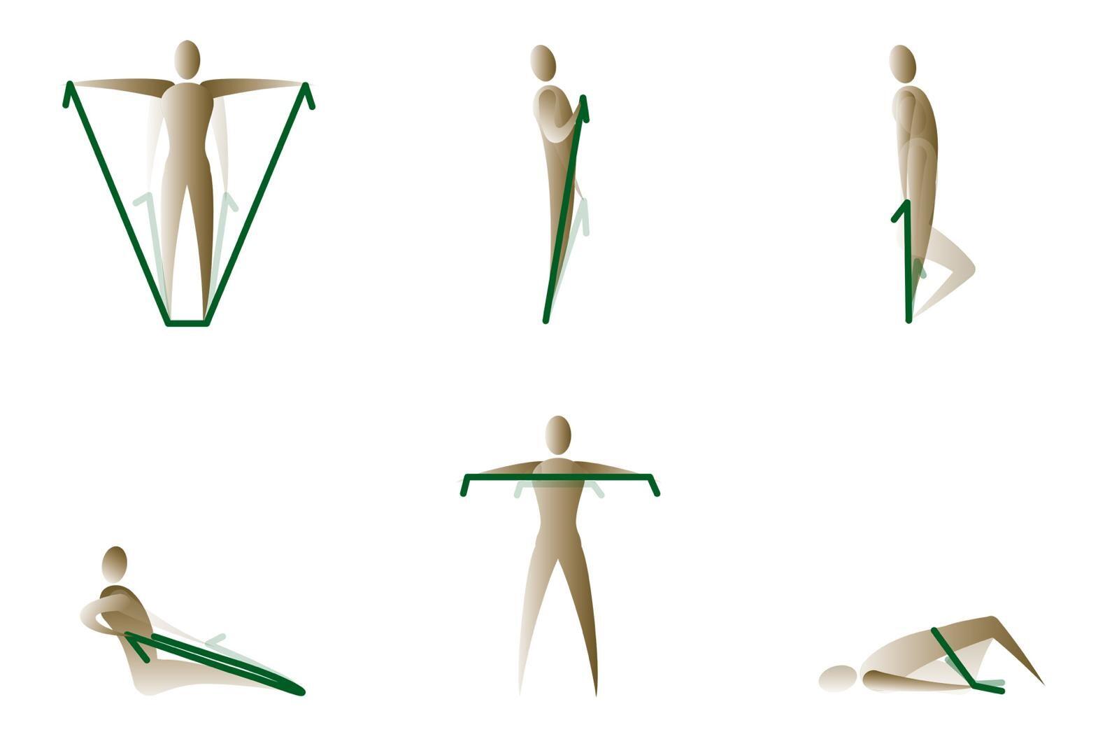 ROVERA Set de 3 Bandas Elásticas de Fitness para Tonificación y Stretching 5/5