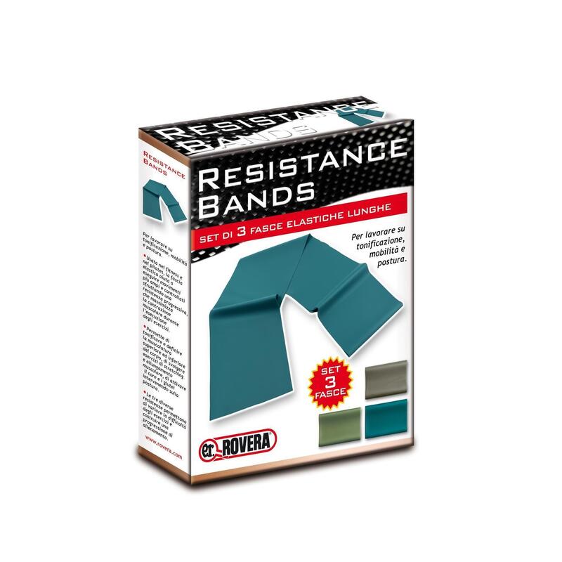 ROVERA Set 3 Benzi Elastice Fitness pentru Tonifiere și Stretching