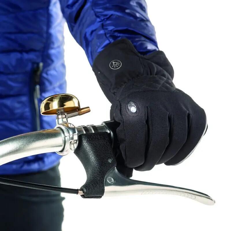 Guantes largos para bicicleta de ciudad con luz led integrada Tucano Urbano Lux 2/4